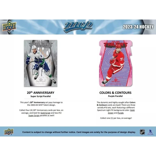 Hokejové karty Upper Deck - 23-24 UD MVP Hockey Hobby Balíček - Hokejové karty - Obrázok 07CR100501