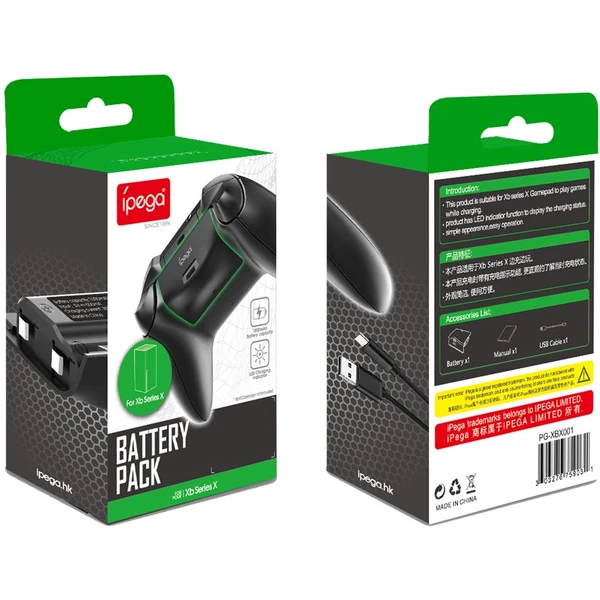 iPega XBX001 batéria pre ovládač Xbox Series X/S (1000mAh) - Batérie - Obrázok 0ATE100501