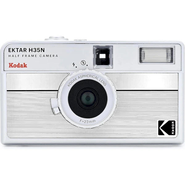 Kodak EKTAR H35N Striped Analógový fotoaparát strieborný - Fotoaparáty - Hlavný obrázok