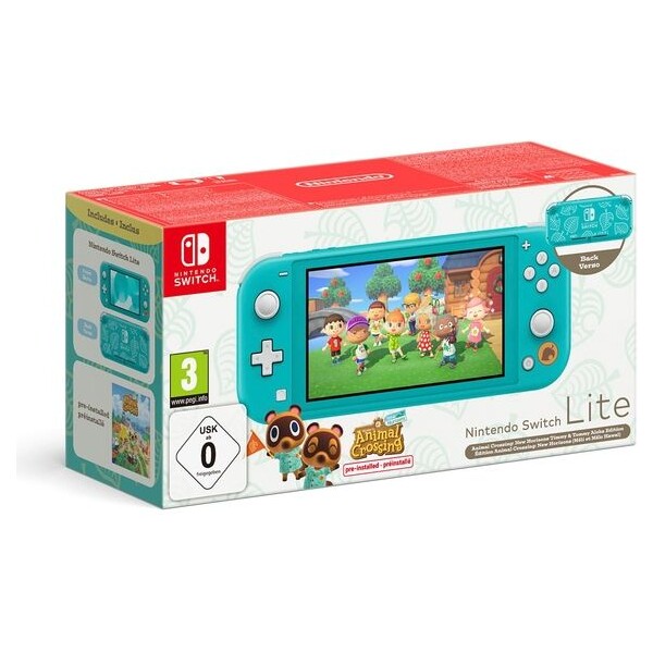 E-shop Nintendo Switch Lite Tyrkysová + Animal Crossing: NH bundle