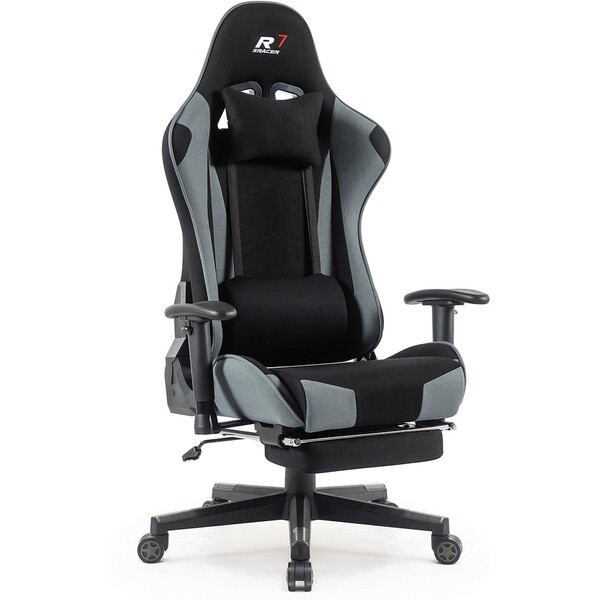 E-shop Sracer R7 herná stolička čierno-šedá
