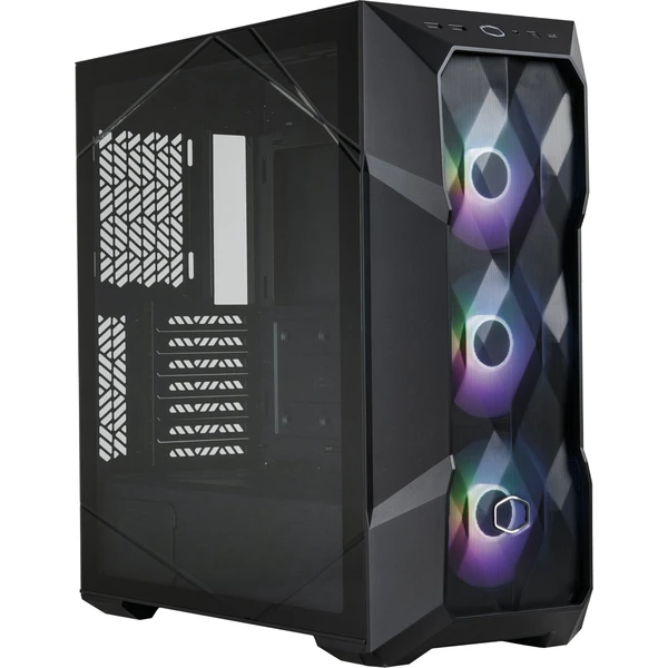 Cooler Master MasterBox TD500 MESH V2, priehľadná bočnica, čierna - Počítačové skrine - Hlavný obrázok