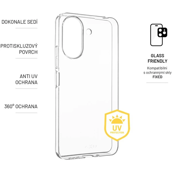 FIXED Slim AntiUV TPU kryt Xiaomi Redmi 13C/POCO C65 číry - Puzdra - Obrázok 19M0000J01
