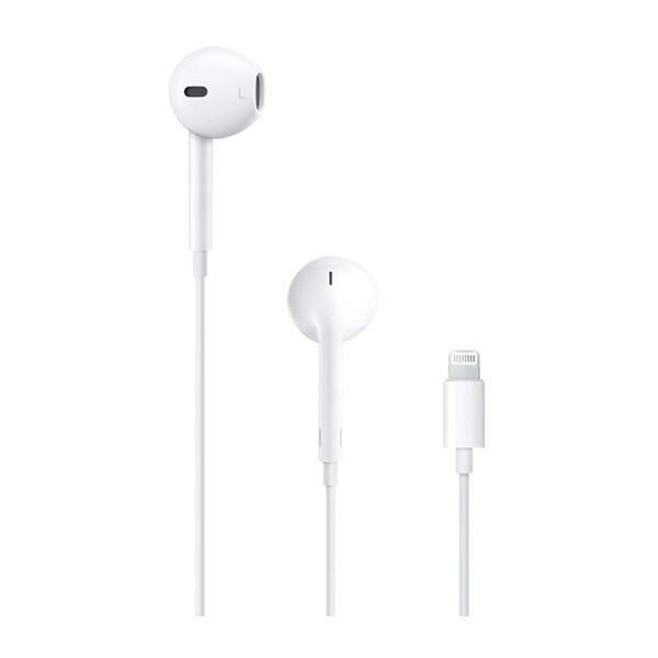 E-shop Apple EarPods Lightning slúchadlá s mikrofónom biela (eko-balenie)