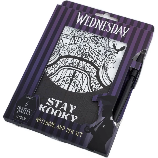 Blok a pero Wednesday - Stay Spooky - Zápisníky - Hlavný obrázok