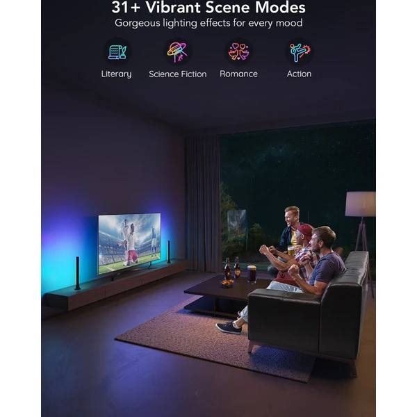 Govee Smart LED RGBIC panel 38cm pre TV 43-75", 2ks - Inteligentné osvetlenie - Obrázok 21c727d726324bfbb8f299a6aa51e76a