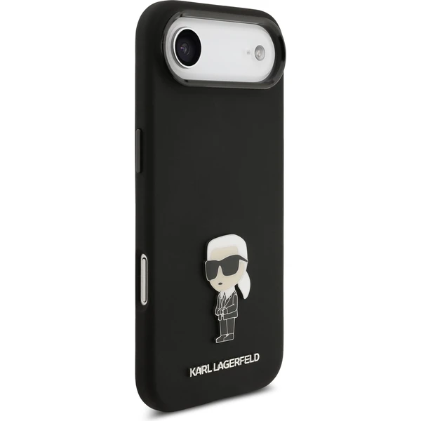 Karl Lagerfeld Liquid Silicone Metal Ikonik kryt iPhone Air čierny - Puzdra - Obrázok 29cce5c47ccf43168a2f997e9dd899e8