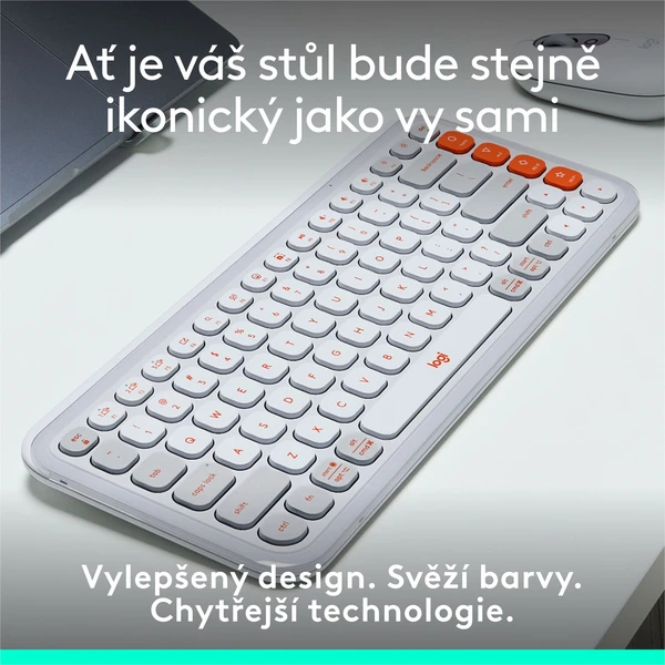 Logitech POP ICON KEYS (US) klávesnica biela - Klávesnice - Obrázok 2BU8000O01