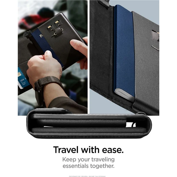Spigen Universal AirTag Passport Holder puzdro na cestovný pas čierne - Puzdra - Obrázok 2aae9fec9720426abde8b6473f272ebf