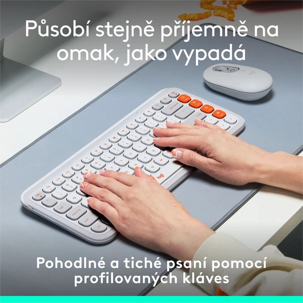 Logitech POP ICON KEYS (US) klávesnica biela - Klávesnice - Obrázok 3BU8000O01
