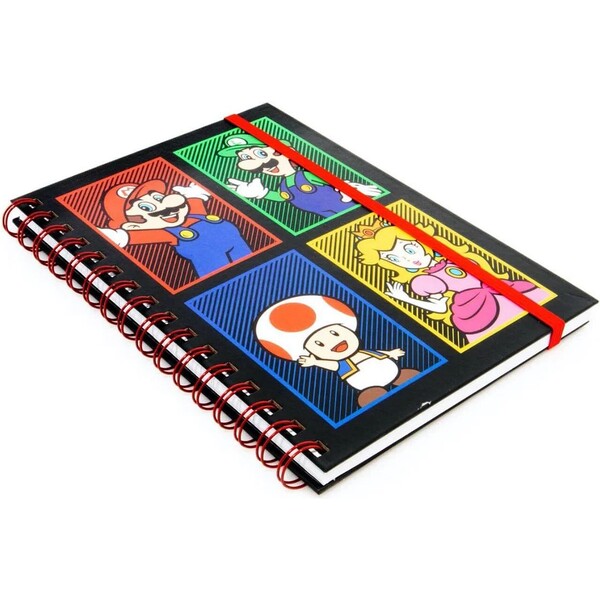 E-shop Blok A5 krúžkový Super Mario - Characters