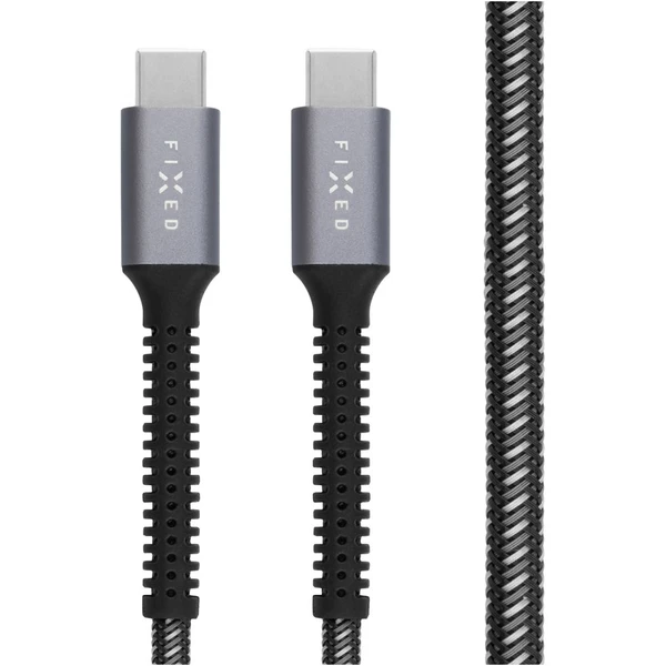 FIXED Armor USB-C/USB-C napájací kábel 240W 2m sivý - Káble a redukcie - Obrázok 3KI1000O01