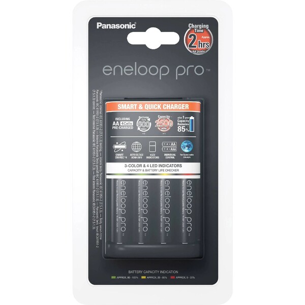 E-shop Panasonic eneloop Pro nabíjačka + 4x AA batérie