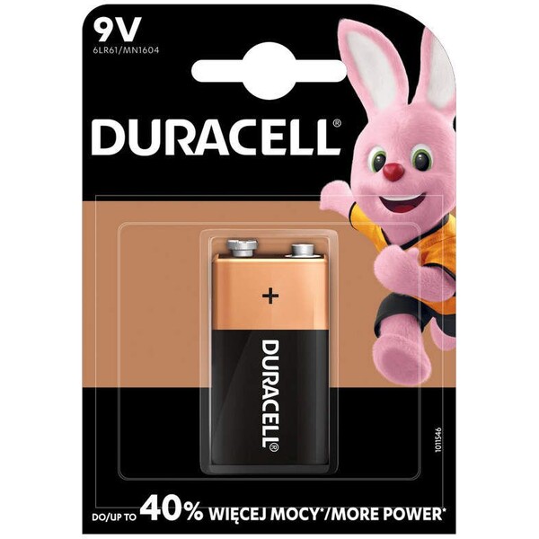 E-shop Duracell Basic 9V alkalická batéria, 1 ks