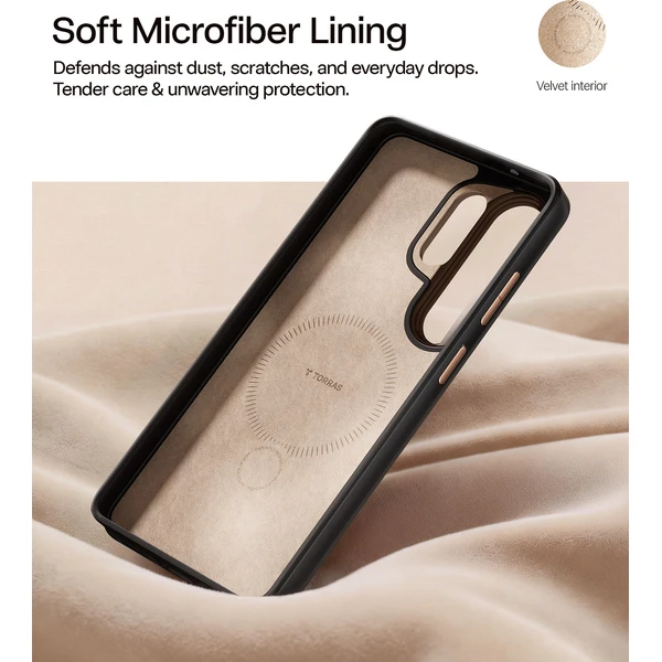 Torras Ostand Q3 VegSkin MagSafe kryt Samsung Galaxy S26 Ultra amber brown - Puzdra - Obrázok 3e5d176baafa484cbe61d0e4132bb58e