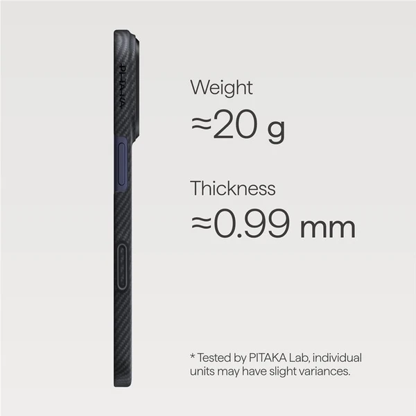 Pitaka Ultra-Slim Case MagSafe kryt iPhone 17 Pro Max Black/Grey - Puzdra - Obrázok 3ff673f68b8d49cfa450ab2879b9b18e