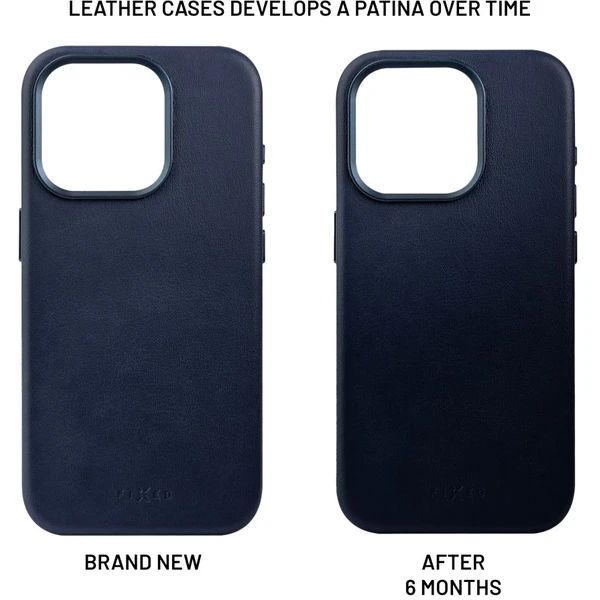 FIXED MagLeather kožený kryt s MagSafe Apple iPhone 16 modrý - Puzdra - Obrázok 4505cffebd054f92b4f0c2d0e2373fa8