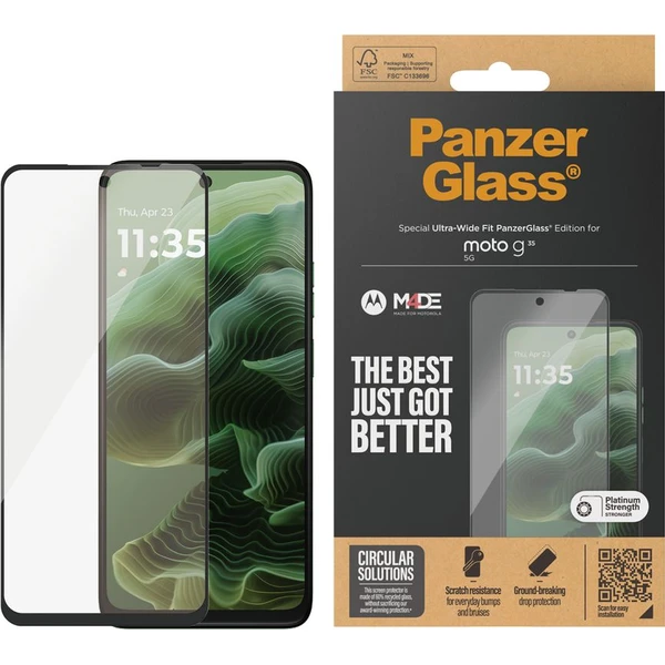 PanzerGlass Ultra-Wide Fit Motorola Moto G56/G35 - Ochranné fólie a sklo - Obrázok 4BFH000L01