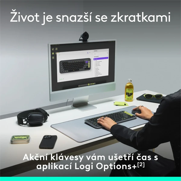Logitech POP ICON KEYS (US) klávesnica biela - Klávesnice - Obrázok 4BU8000O01