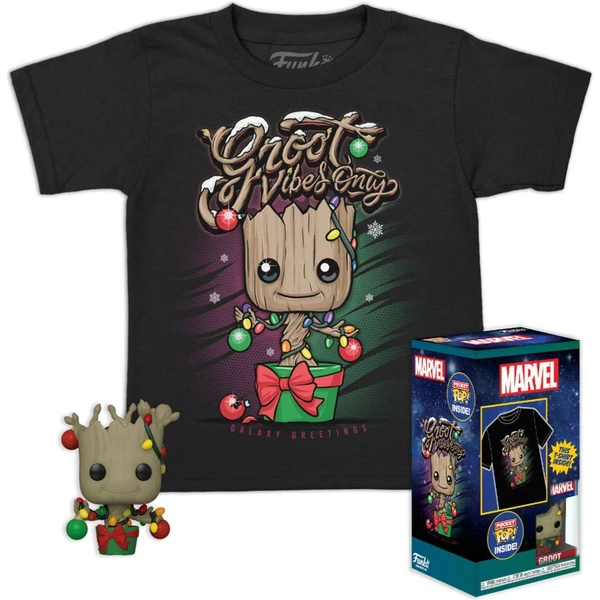 Funko Pocket POP! & Tee: Marvel: GOTG- Holiday Groot S (detské) - Darčekové sady - Hlavný obrázok