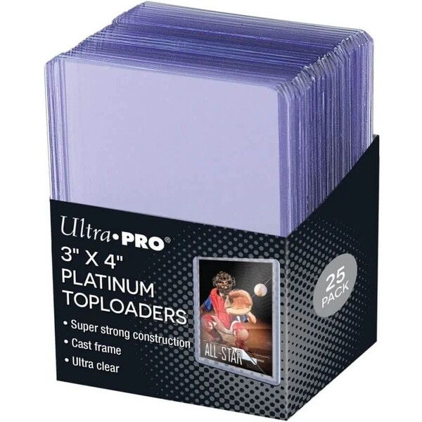 E-shop UP Ultra Clear Platinum Toploader 3" X 4" (25 ks)