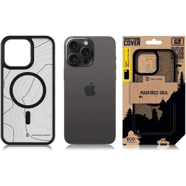 Tactical MagForce Hyperstealth Sika kryt iPhone 15 Pro Max Asphalt - Puzdra - Obrázok 507d434753cd4504a3a436c19de08dfb