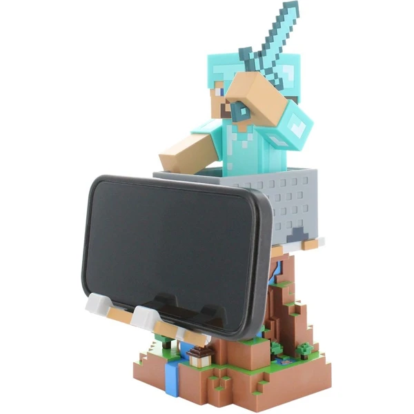 EXG Cable Guys Minecraft - Steve in Diamond Armour R.E.S.T - Figúrky - Obrázok 53RD000O01