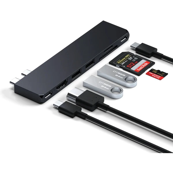 Satechi Pro Hub Slim polnočne čierny - USB huby - Obrázok 54T1000701