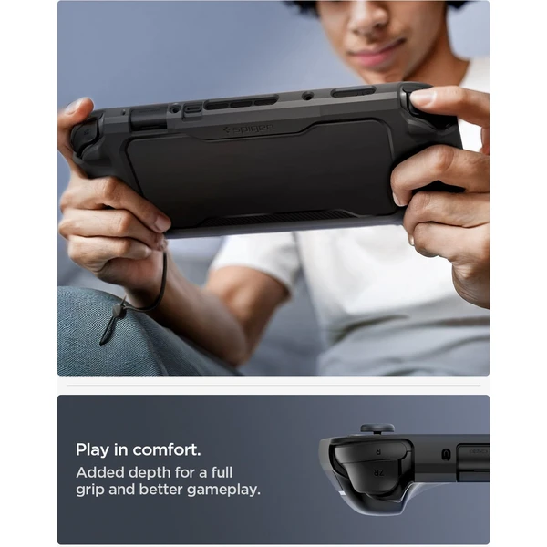 Spigen Rugged Armor puzdro Nintendo Switch 2 matne čierne - Puzdra - Obrázok 55QF000L01