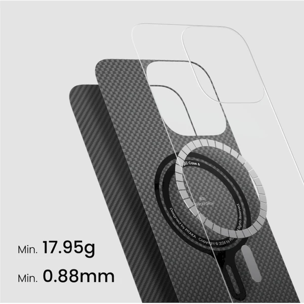 Pitaka MagEZ Case 5 MagSafe kryt iPhone 16 Pro Black/Grey Twill - Puzdra - Obrázok 5788000O01