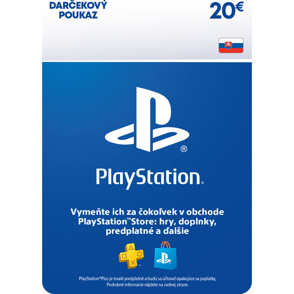 E-shop PS4 PlayStation Store - kredit 20 €