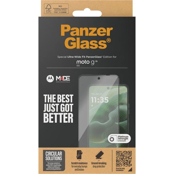 PanzerGlass Ultra-Wide Fit Motorola Moto G56/G35 - Ochranné fólie a sklo - Obrázok 5BFH000L01