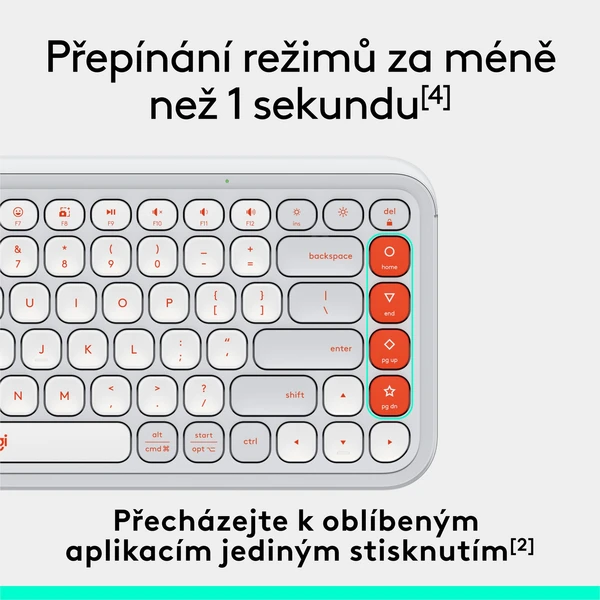 Logitech POP ICON KEYS (US) klávesnica biela - Klávesnice - Obrázok 5BU8000O01