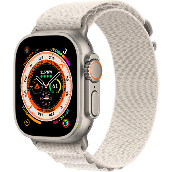 E-shop Apple Watch 49/45/44mm hviezdne biely alpský ťah - S