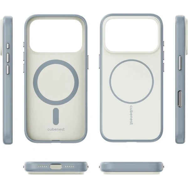 Cubenest Matte MagSafe kryt iPhone 17 Pro béžový - Puzdra - Obrázok 5QBK000K01