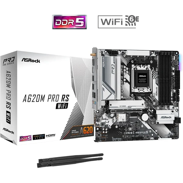ASRock A620M Pro RS WiFi - Základné dosky - Obrázok 60Y9000K01