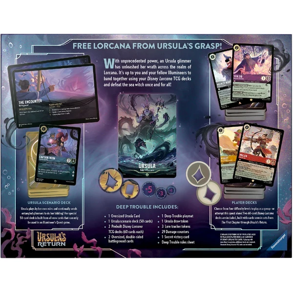 Disney Lorcana: Ursula's Return - Illumineer's Quest Deep Trouble - Disney Lorcana TCG - Obrázok 62F3000J01