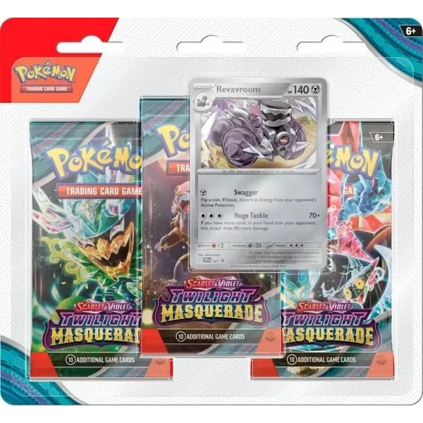 Pokémon TCG: SV06 Twilight Masquerade - 3 Blister Booster - Pokémon karty - Obrázok 63F3000J01