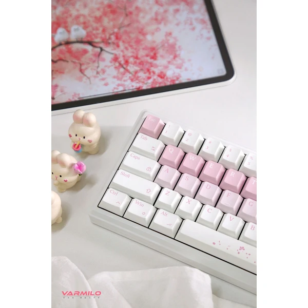 Varmilo Sword68 Kailh Prestige Voice (US) Sakura - Klávesnice - Obrázok 646F000L01