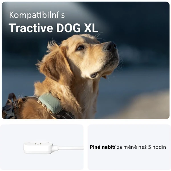 Tractive USB-A napájací kábel pre GPS DOG XL biely - Káble a redukcie - Obrázok 6603000L01