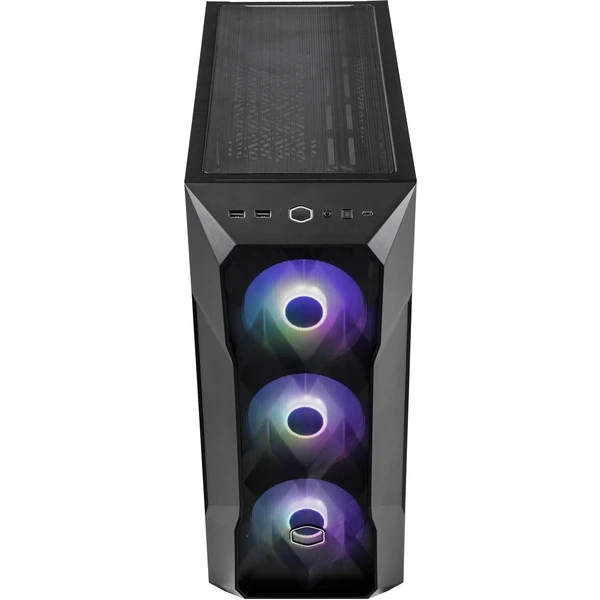 Cooler Master MasterBox TD500 MESH V2, priehľadná bočnica, čierna - Počítačové skrine - Obrázok 6684000601