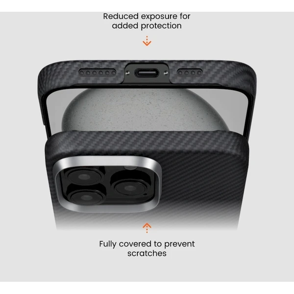Pitaka MagEZ Case 5 MagSafe kryt iPhone 16 Pro Black/Grey Twill - Puzdra - Obrázok 6788000O01