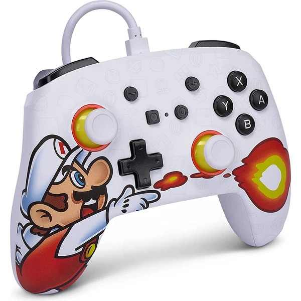 PowerA Enhanced drôtový herný ovládač - Fireball Mario (Switch) - Herné ovládače - Obrázok 6A41G00101