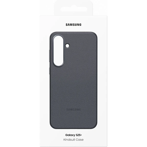 Samsung Kindsuit Case kryt z vegánskej kože Galaxy S25 čierny - Puzdra - Obrázok 6GCC000J01