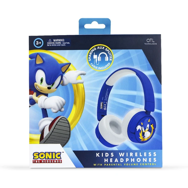 OTL bezdrôtové slúchadlá detské s motívom Sonic the Hedgehog modrá - Slúchadlá - Obrázok 6GTM100501