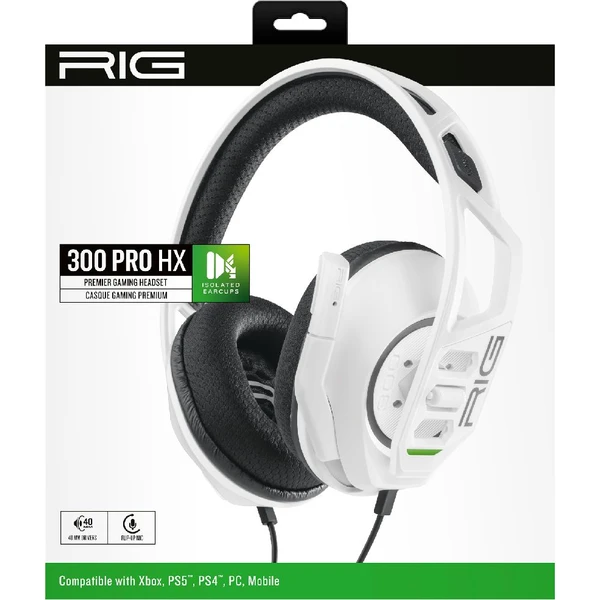 Nacon RIG 300 PRE HX herný headset pre XONE/XSX|S biely - Slúchadlá - Obrázok 6J37700301