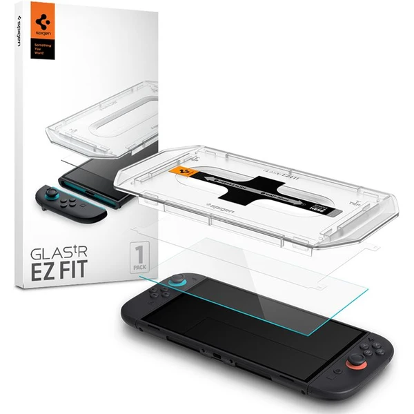 Spigen Glass tR EZ Fit 2 Pack tvrdené sklo Nintendo Switch 2 (2 ks) - Ochranné fólie a sklo - Hlavný obrázok