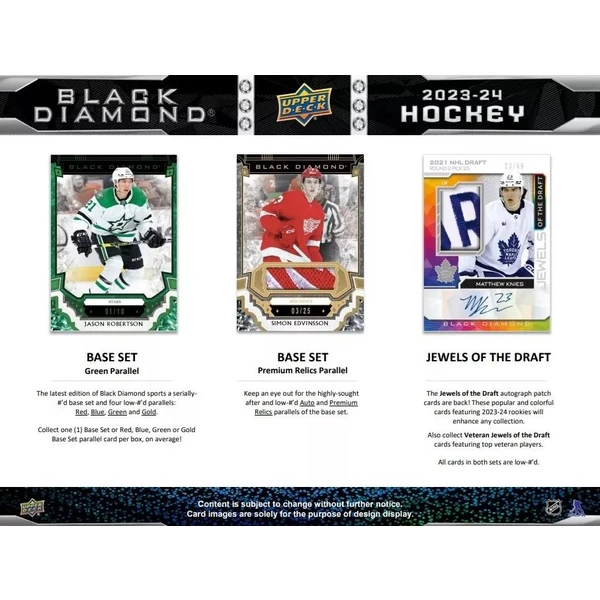 Hokejové karty 2023-24 Upper Deck Black Diamond Hockey Hobby Box - Hokejové karty - Obrázok 71U4000N01