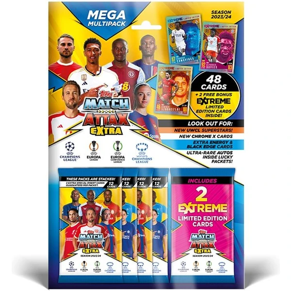 Futbalové karty Topps Match Attax Extra 23/24 - Mega Multipack - Futbalové karty - Hlavný obrázok
