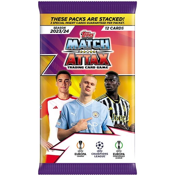 E-shop Futbalové karty Topps UEFA UCL MATCH ATTAX 23/24 - Packet